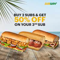 Special in-store offer for the month at Subway