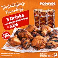 Tantalize your tastebuds on Thursdays with Popeyes!