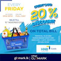 Amazing deals with HNB Cards at GLOMARK