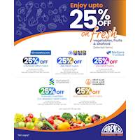 Enjoy amazing credit card offers on a range of Fresh Fruits, Vegetables & Seafood at Arpico SuperCentre