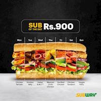 Get your favourite Sub for only Rs.900 at Subway