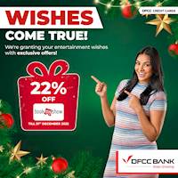 Enjoy 22% OFF at bookmyshow.lk with DFCC Credit Cards