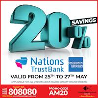 Enjoy 20% OFF on Nations Trust Bank American Express Credit Cards at Chinese Dragon Cafe