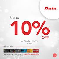 Get up to 10% Off at Bata for Seylan bank Cards