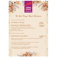 Christmas Eve Gala Dinner Buffet and Christmas Day Lunch Buffet at Hikka Tranz by Cinnamon