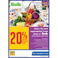 Enjoy the best supermarket fresh deals at Keells with ComBank Credit Cards