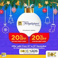Up to 20% off for BOC Cards at Nithyakalyani Jewellery
