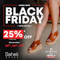 25% Off at Saheli Shoes, One Galle Face
