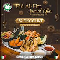 Celebrate Eid at The Four Leafed Clover and get 15% off