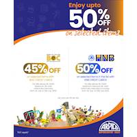  Enjoy amazing credit card offers on selected items at Arpico Supercentres