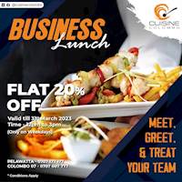 Flat 20% Off at Cuisine Colombo