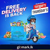 Shop online at www.glomark.lk on Tuesday's & Thursday's and get your groceries delivered to your doorstep FREE