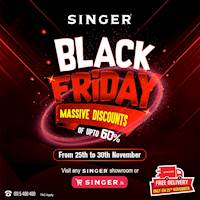 Black Friday Massive discounts of up to 60% off at Singer
