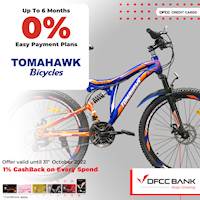 Get up to 6 months 0% Easy Payment Plans at Tomahawk Bicycle Mall with DFCC Credit Cards!