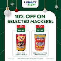 Enjoy the BEST PRICES for Selected Mackerel at LAUGFS Super!