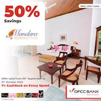 50% savings at Mandara Rosen - Kataragama Resort with DFCC Credit Cards!