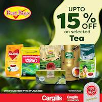 Get up to 25% off on selected tea at Cargills Food City