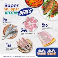 Enjoy the freshest fish at the best price with our Super Shopper Weekend Deals at Arpico