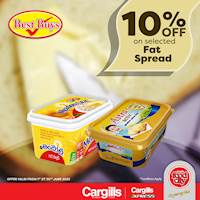 10% off on selected fat spread at Cargills Food City