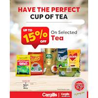  Get up to 15% OFF on a selected range of tea products at Cargills FoodCity!