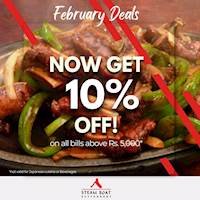 Get 10% off all bills over Rs. 5,000 in both Nawala and Moratuwa branches this entire month