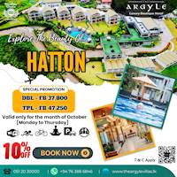 Enjoy the October special Promotion at The Argyle