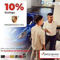Enjoy 10% savings on equipment & PDS items at Porsche Centre Sri Lanka with DFCC Credit Cards!