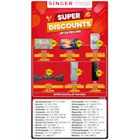 Super Discounts at Singer Mega