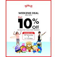 Get 10% OFF selected toys exclusively at Glitz showrooms