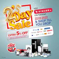 Don't miss out on the exclusive 22:02 day sale from SINGER