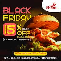 Enjoy 15% OFF on ALL ITEMS And 10% off for take away at The ChaatCo