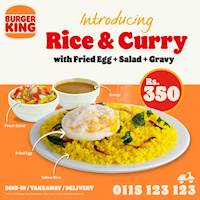  Rice & Curry from Burger King! 