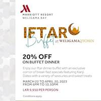 Iftar Buffet at Weligama Kitchen 