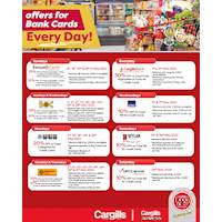 An exciting range of credit card offers from Cargills FoodCity!