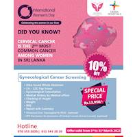 Get special discount price for Gynecological Cancer Screening at Lanka Hospitals