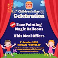 Children's Day Celebration at Burger King!