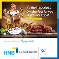 Celebrate the happiest Oktoberfest at Water's Edge with HNB
