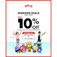 Get 10% OFF selected toys exclusively at Glitz showrooms