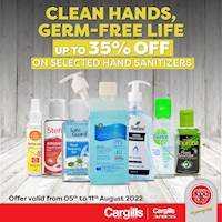 Get up to 35% OFF on selected Hand Sanitizers at Cargills Food City