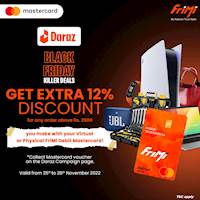 Enjoy an extra 12% discount when you pay using your Virtual or Physical FriMi Debit Mastercard!