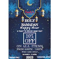 Ramadan Iftar Happy Hour at Fazly's Halal Refreshment