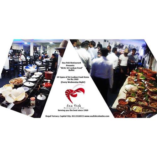 Real Srilankan Food Buffet promotion at SEA FISH Restaurant on the 23rd of November 2016