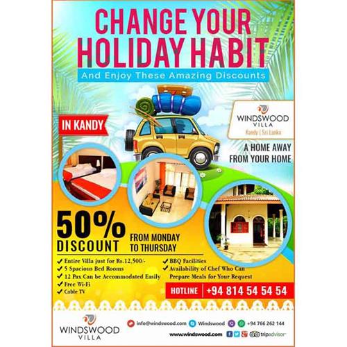 50% Discount at WINDSWOOD VILLA 