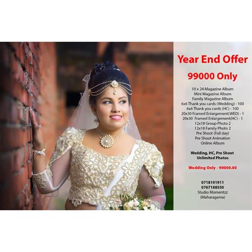 Year end Offer at STUDIO MOMENTZZ till 31st December 2016