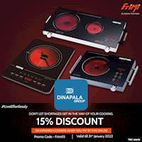 Enjoy a 15% Discount on Infrared Cookers purchased from dinapalagroup.lk when you pay by FriMi online