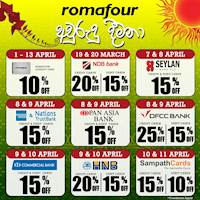 Romafour Seasonal Debit & Credit Card Offers!