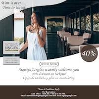 40% discount for a stay at SigiriyaJungles Hotel