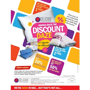 Discount Daze Is Back at Crescat from Celcius Luxury Bedding 