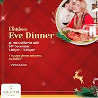 Christmas Eve dinner at California Grill Galadari Hotel