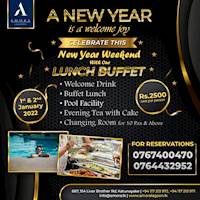 New year weekend lunch buffet from Amora Lagoon